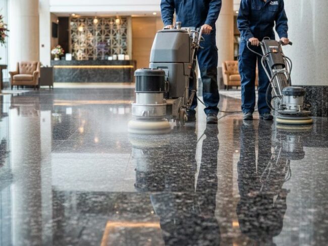 Abrillantado de suelos de granito para Valencia