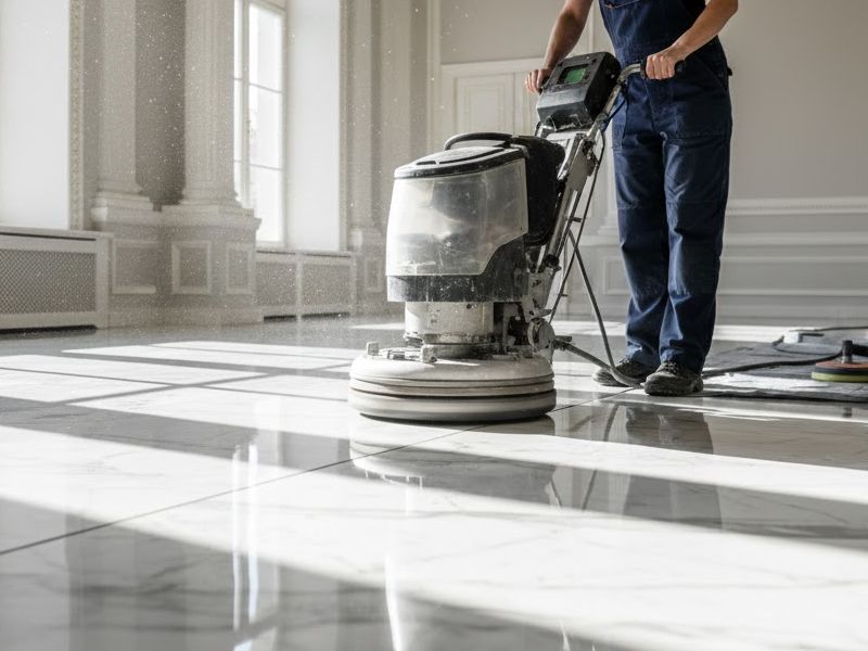 Abrillantado de suelos de mármol por Valencia